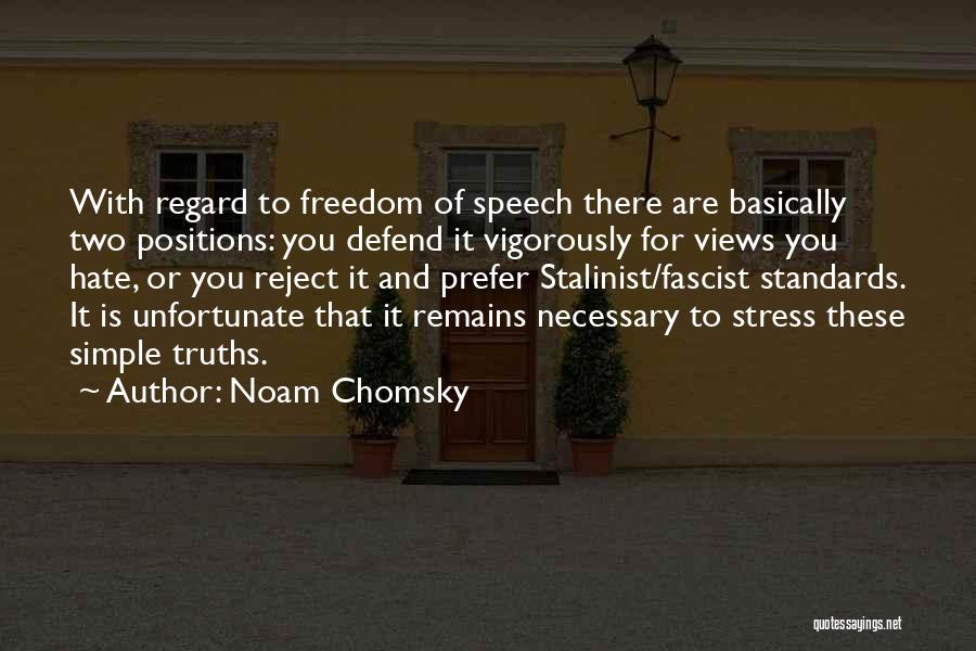 Hate Speech Quotes By Noam Chomsky
