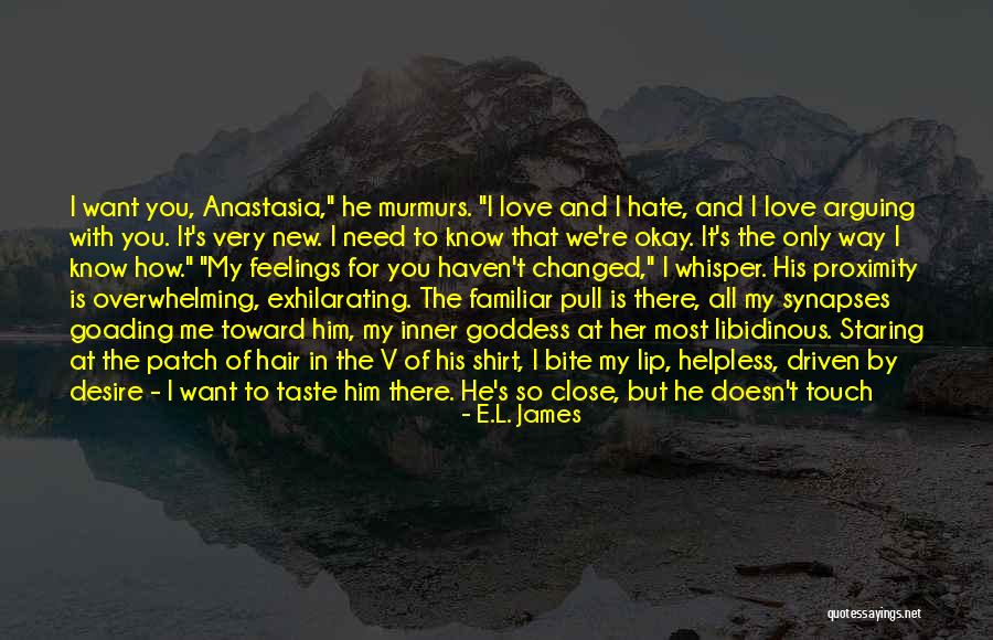 Hate That I Love Him Quotes By E.L. James Hate That I Love Him Quotes By E.L. James