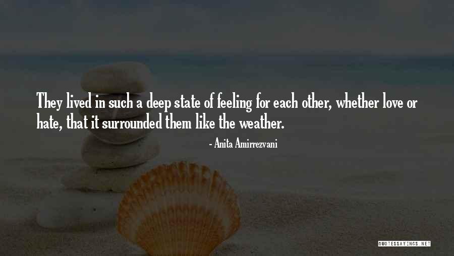 Hate The Feeling Of Love Quotes By Anita Amirrezvani