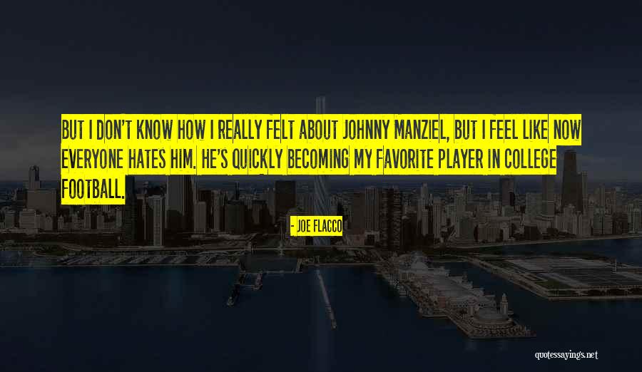Hate The Player Quotes By Joe Flacco Hate The Player Quotes By Joe Flacco