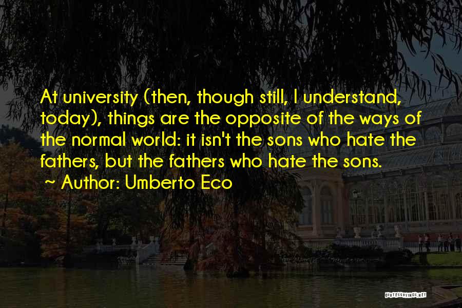 Hate The World Quotes By Umberto Eco