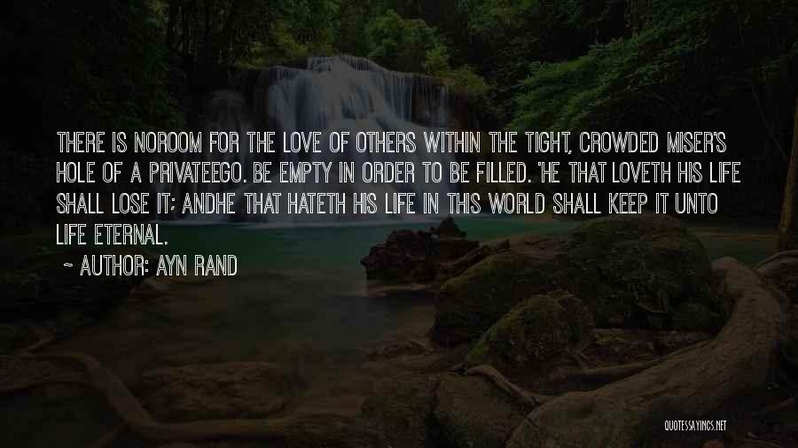 Hate To Lose Quotes By Ayn Rand