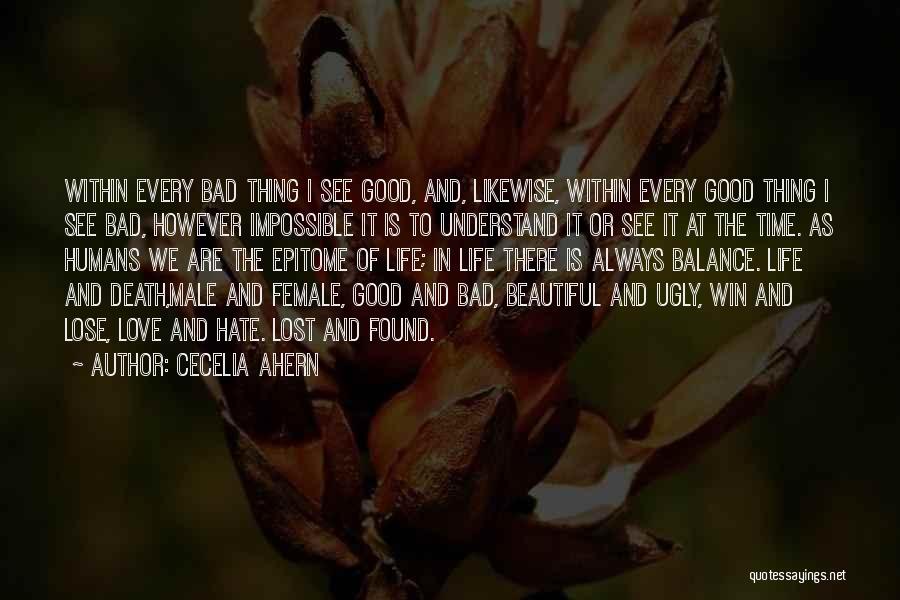 Hate To Lose Quotes By Cecelia Ahern