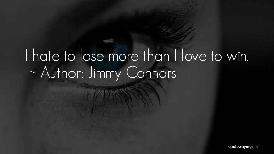 Hate To Lose Quotes By Jimmy Connors