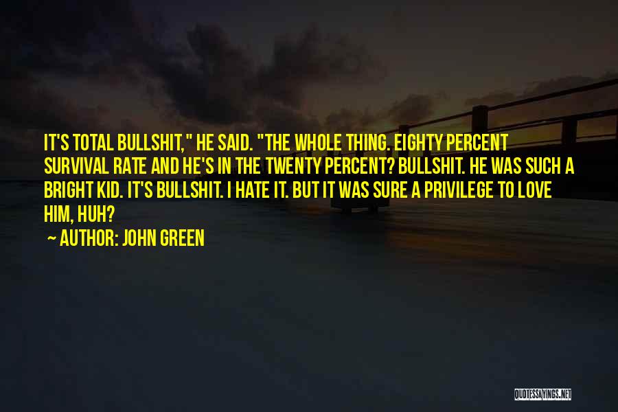 Hate To Love Him Quotes By John Green