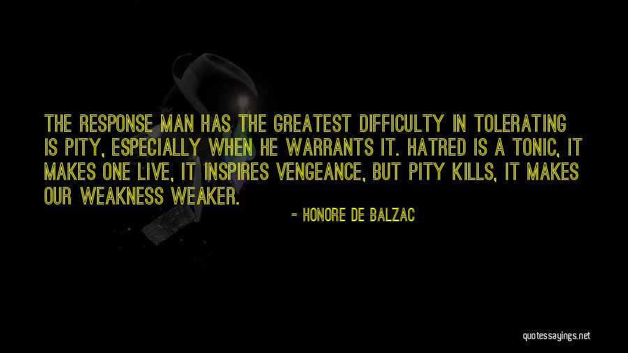 Hate Weakness Quotes By Honore De Balzac Hate Weakness Quotes By Honore De Balzac