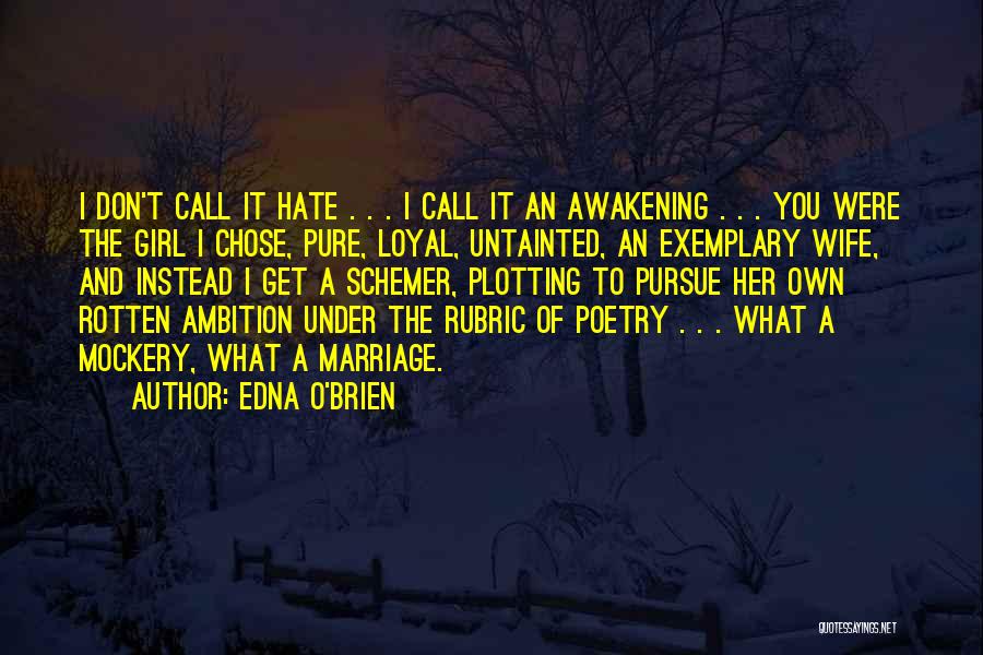 Hate You Girl Quotes By Edna O'Brien