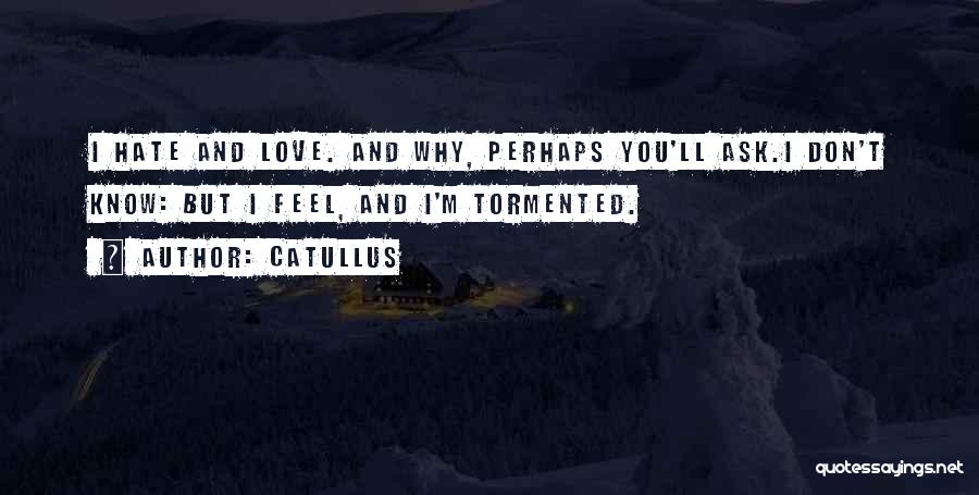 Hate You Poems Quotes By Catullus