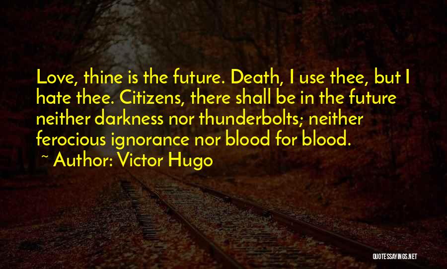 Hate Your Ignorance Quotes By Victor Hugo