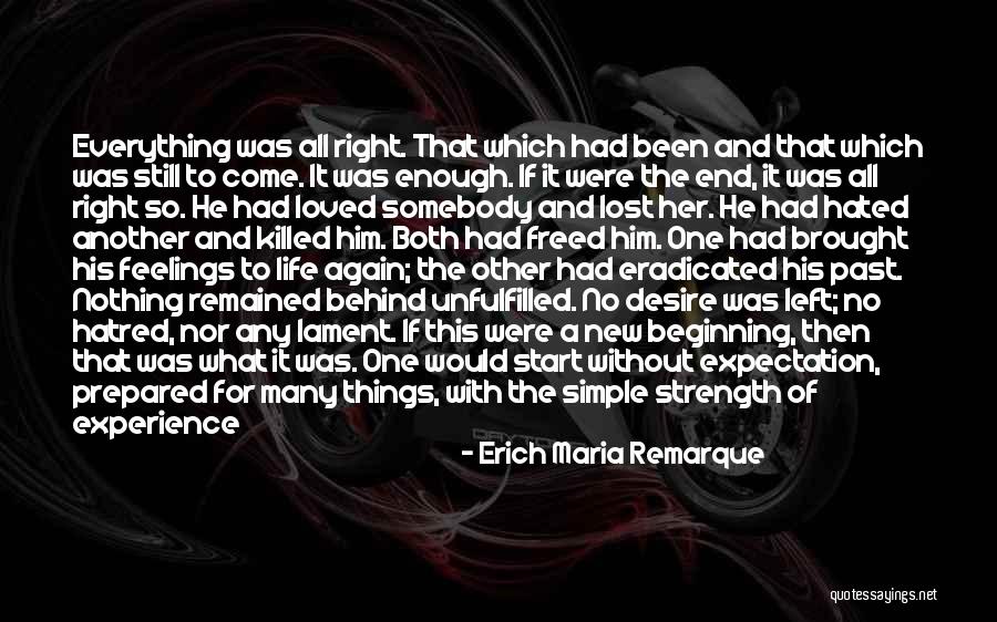 Hated Life Quotes By Erich Maria Remarque