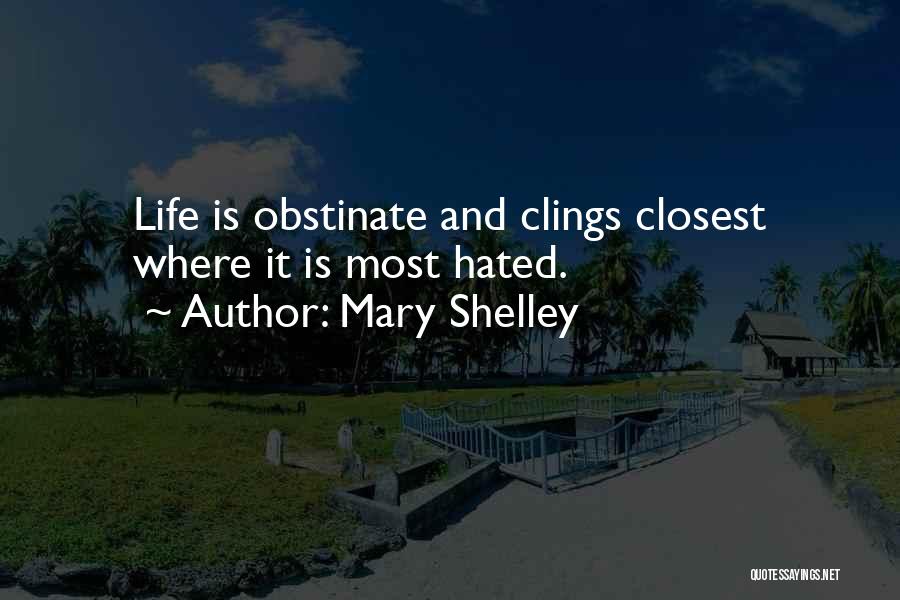 Hated Life Quotes By Mary Shelley