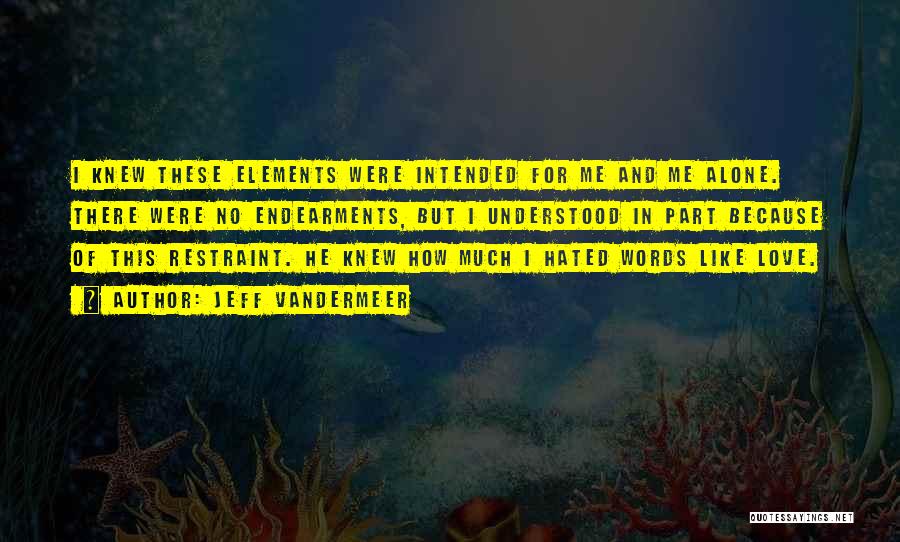 Hated Love Quotes By Jeff VanderMeer