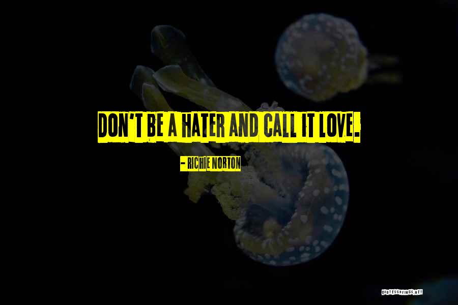 Hater Quotes Quotes By Richie Norton Hater Quotes Quotes By Richie Norton