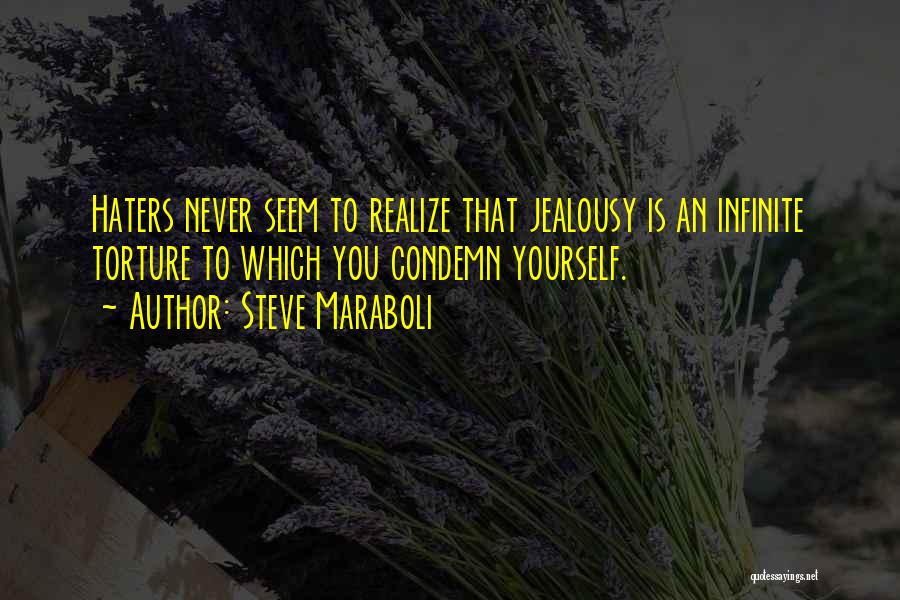 Haters And Jealousy Quotes By Steve Maraboli