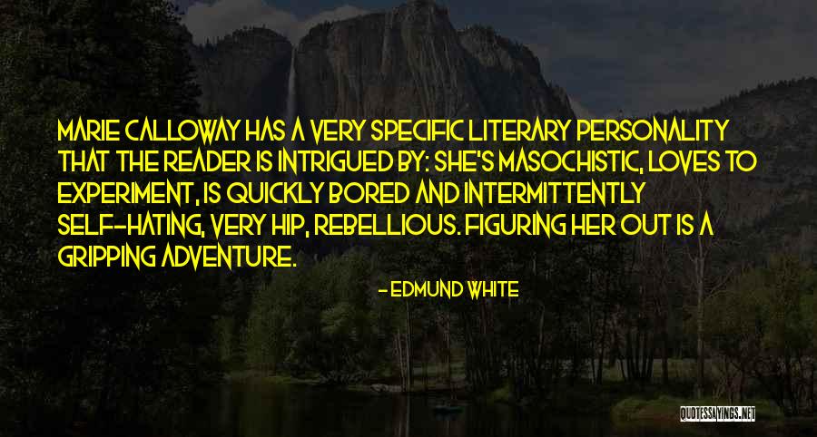 Hating Self Quotes By Edmund White Hating Self Quotes By Edmund White