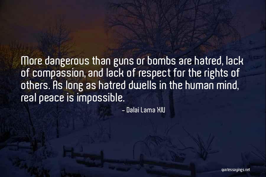 Hatred And Guns Quotes By Dalai Lama XIV Hatred And Guns Quotes By Dalai Lama XIV