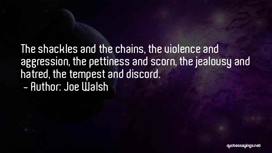 Hatred And Jealousy Quotes By Joe Walsh