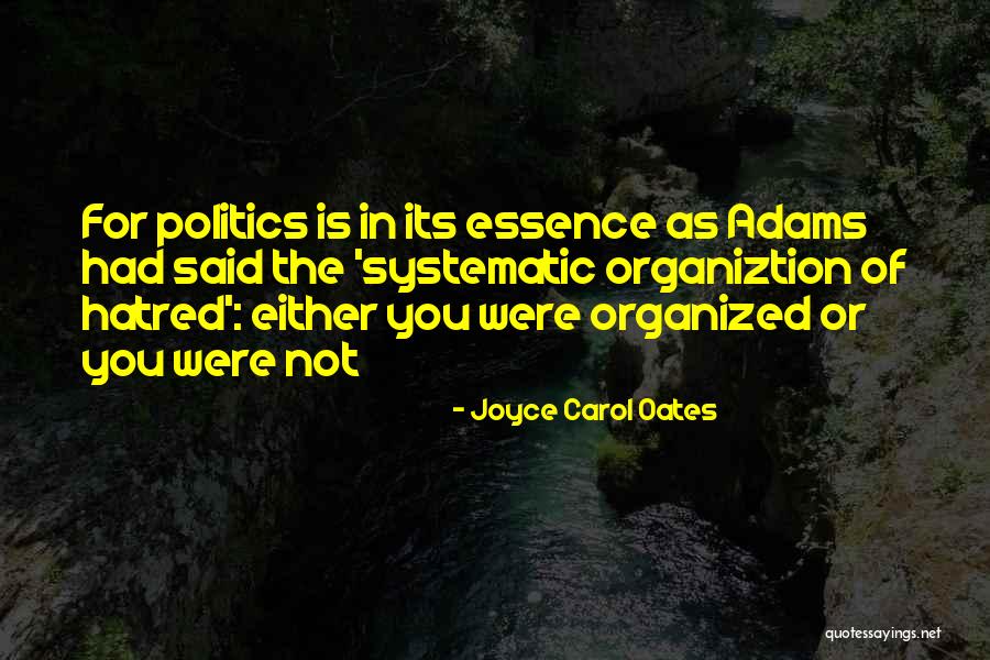 Hatred In Politics Quotes By Joyce Carol Oates Hatred In Politics Quotes By Joyce Carol Oates
