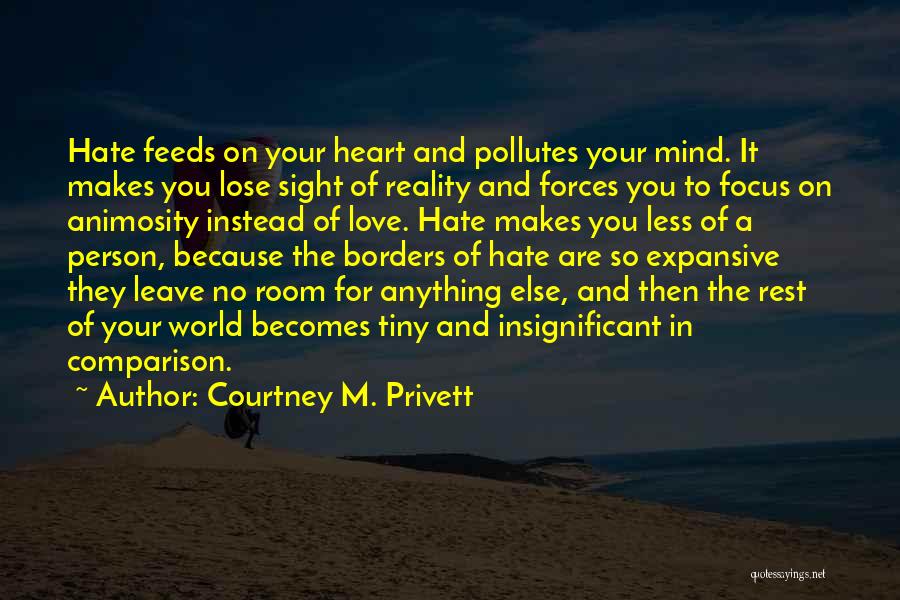 Hatred In Your Heart Quotes By Courtney M. Privett