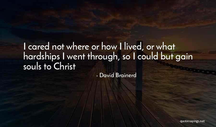 Hattendorf Bliss Quotes By David Brainerd