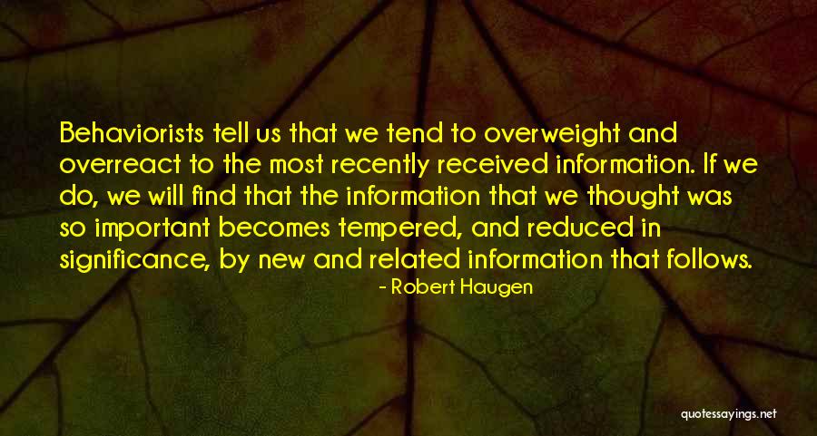 Haugen Quotes By Robert Haugen Haugen Quotes By Robert Haugen