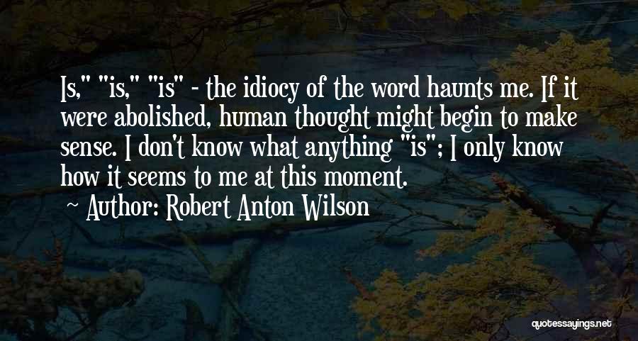 Haunts Me Quotes By Robert Anton Wilson