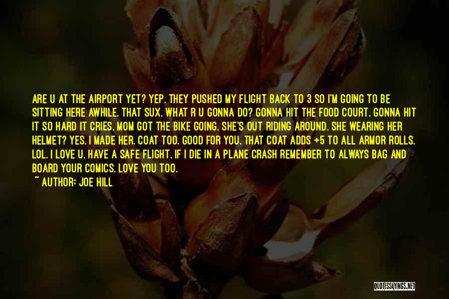 Have A Safe Flight Quotes By Joe Hill