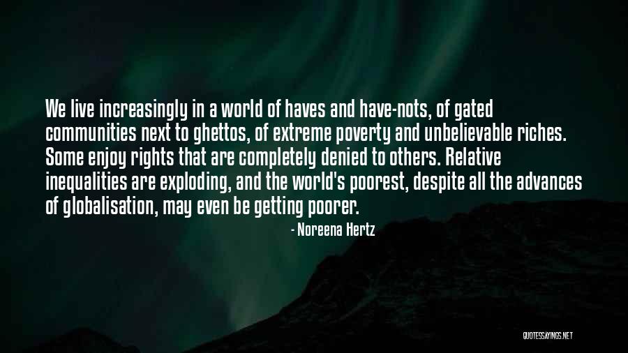 Have And Have Nots Quotes By Noreena Hertz