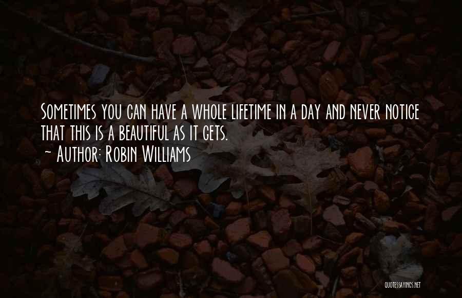 Have Beautiful Day Quotes By Robin Williams