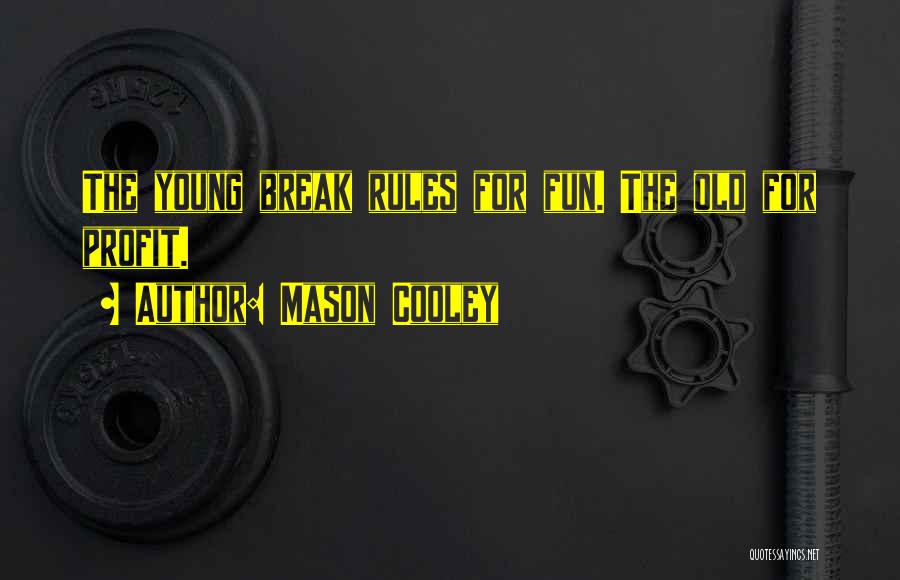 Have Fun Break The Rules Quotes By Mason Cooley