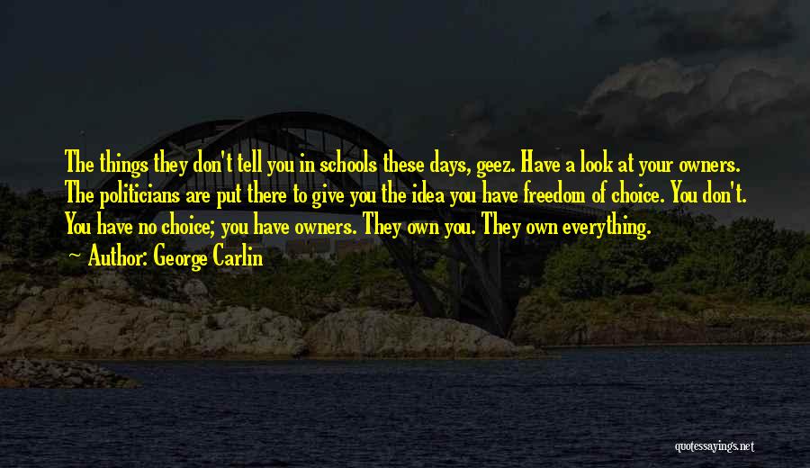 Have No Idea Quotes By George Carlin