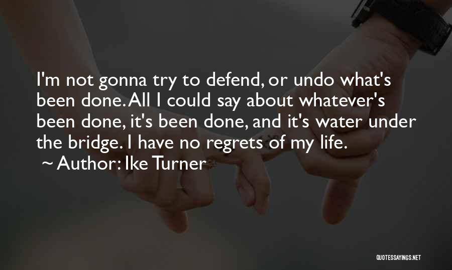 Have No Regrets Quotes By Ike Turner