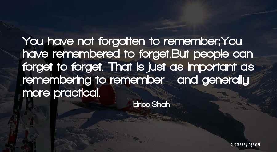 Have Not Forgotten You Quotes By Idries Shah Have Not Forgotten You Quotes By Idries Shah