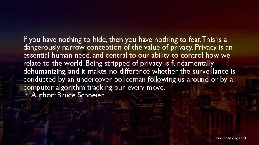 Have Nothing Hide Quotes By Bruce Schneier