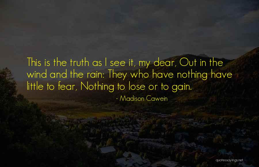 Have Nothing To Lose Quotes By Madison Cawein