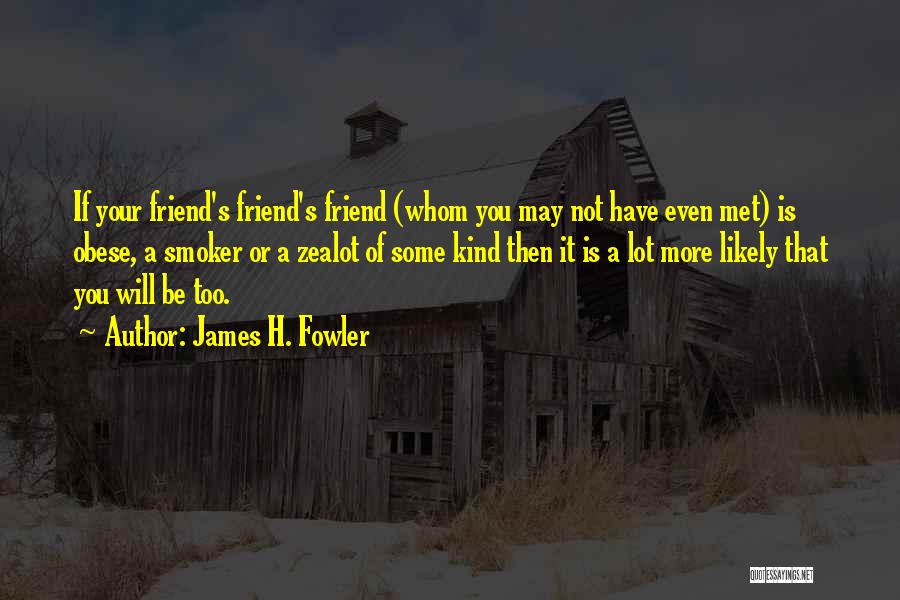 Have You Ever Met Someone Quotes By James H. Fowler