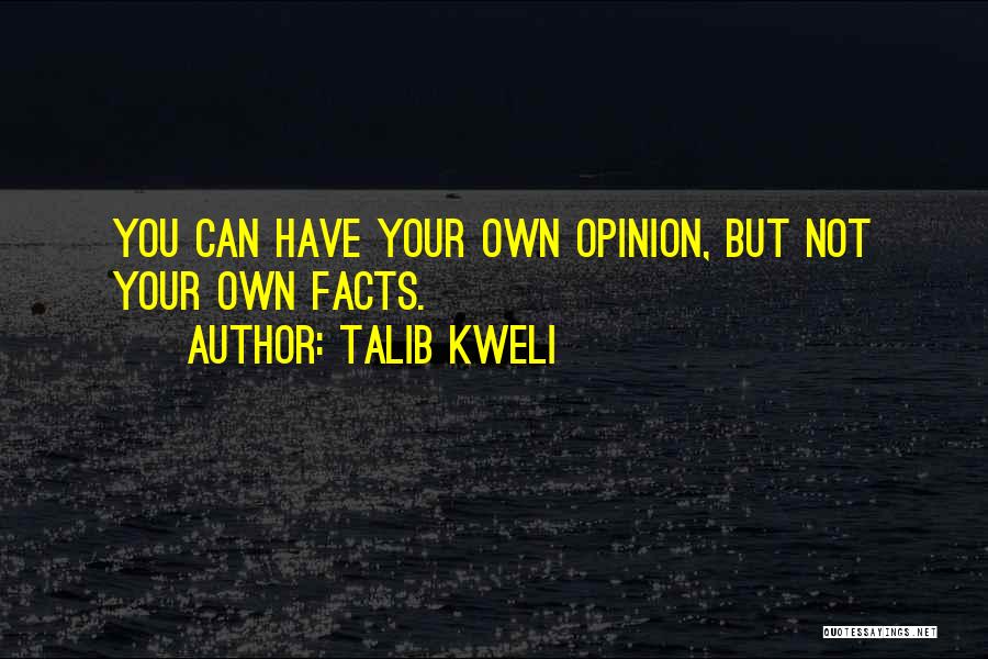 Have Your Own Opinion Quotes By Talib Kweli