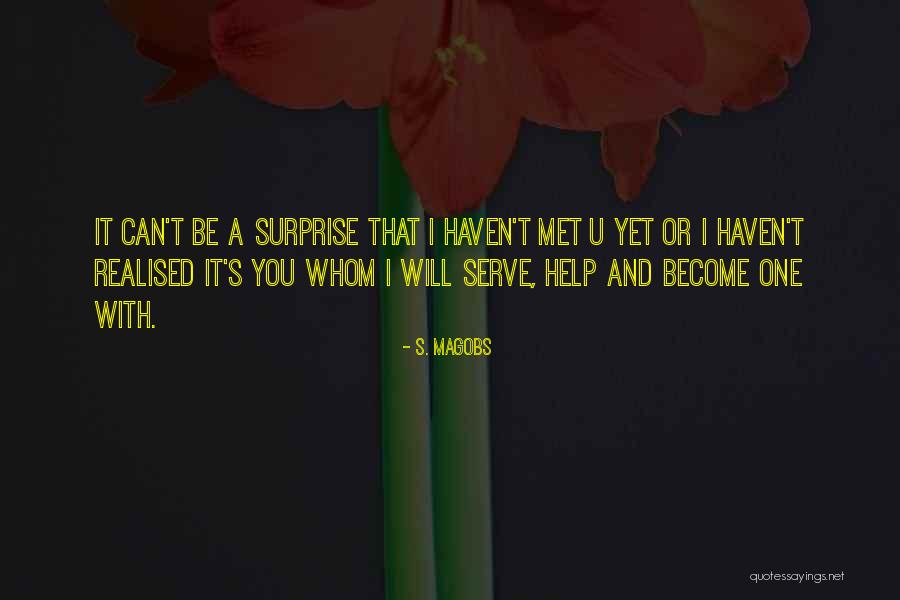 Haven't Met You Yet Quotes By S. Magobs