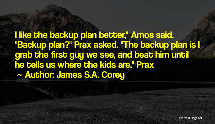 Having A Backup Plan Quotes By James S.A. Corey