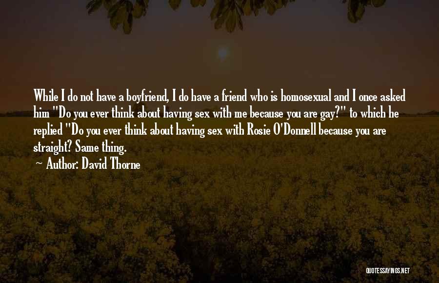 Having A Boyfriend Quotes By David Thorne