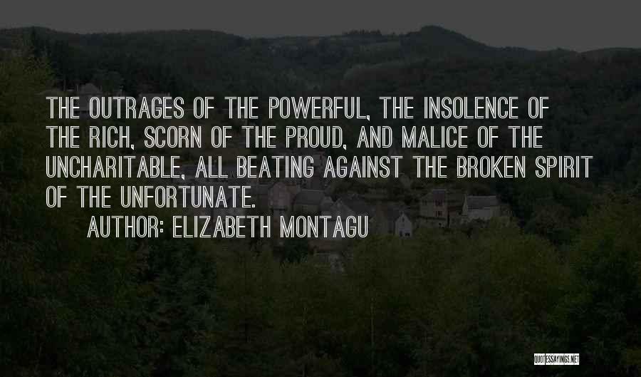 Having A Broken Spirit Quotes By Elizabeth Montagu