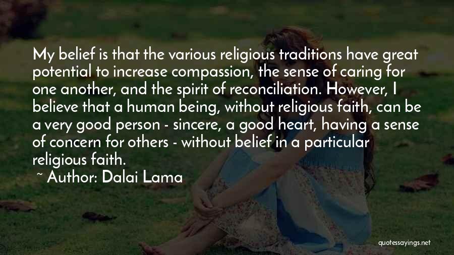 Having A Caring Heart Quotes By Dalai Lama