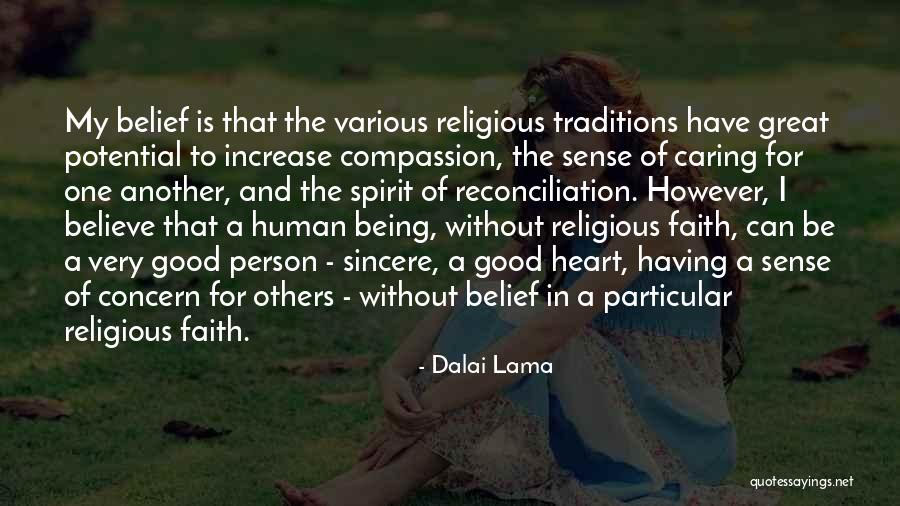 Having A Caring Heart Quotes By Dalai Lama