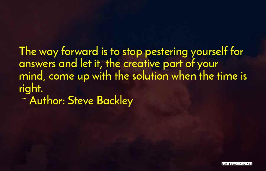 Having A Creative Mind Quotes By Steve Backley