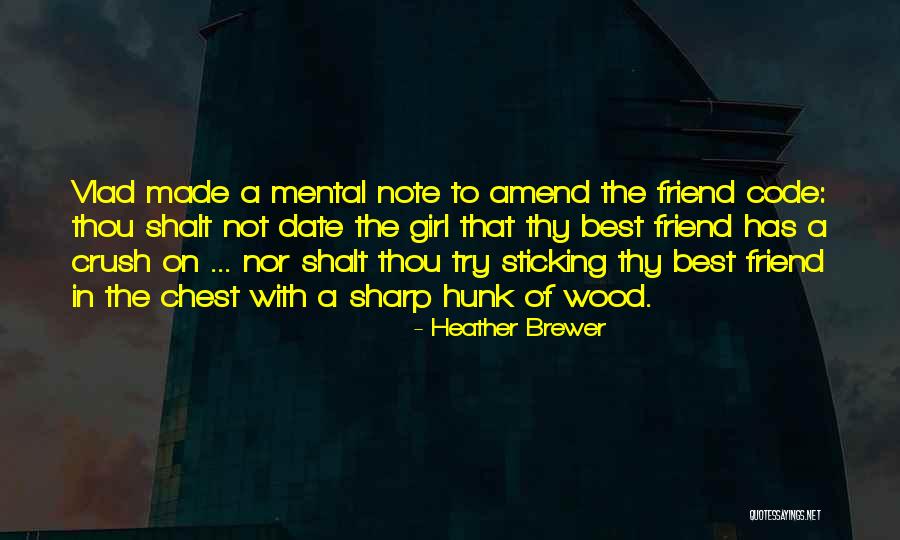 Having A Crush On Your Friend Quotes By Heather Brewer Having A Crush On Your Friend Quotes By Heather Brewer