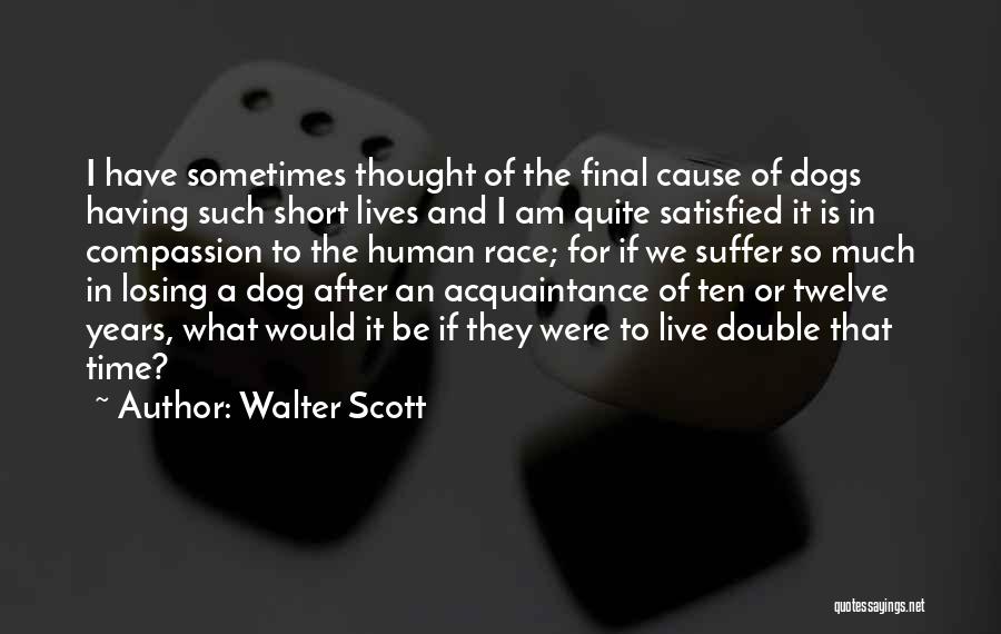 Having A Dog Quotes By Walter Scott