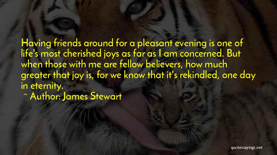 Having A Friends Quotes By James Stewart