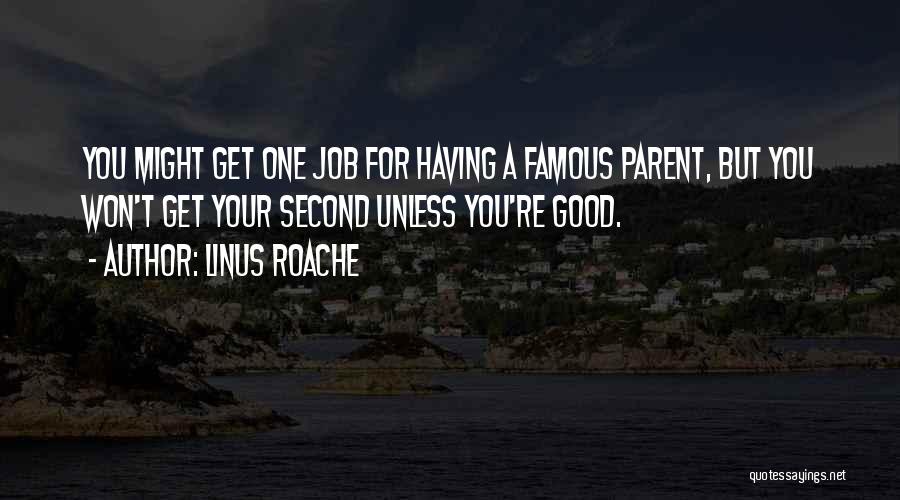 Having A Good Job Quotes By Linus Roache