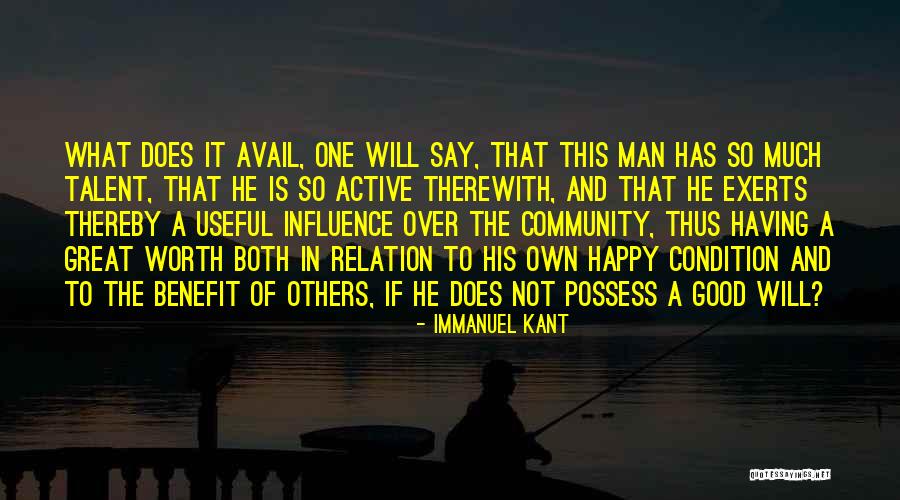 Having A Good Man Quotes By Immanuel Kant