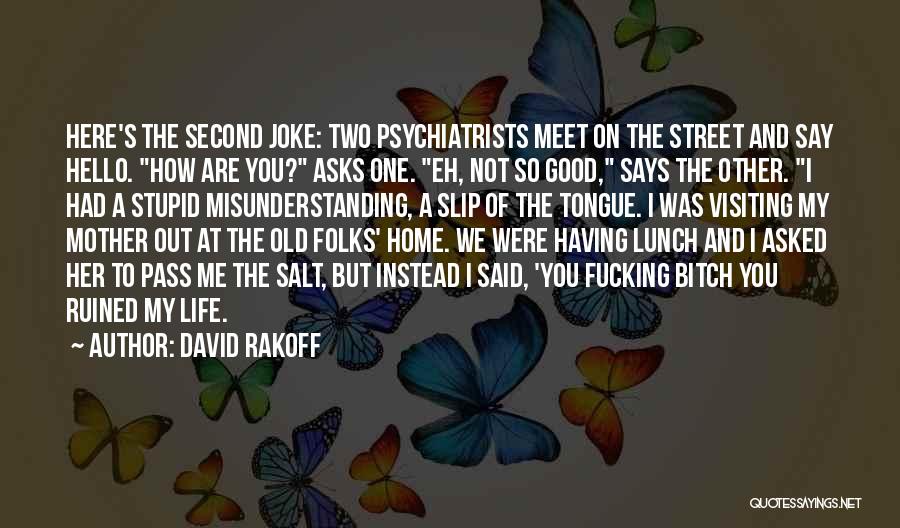 Having A Good Mother Quotes By David Rakoff